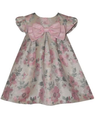 Baby Girls' Floral Jacquard Trapeze Dress