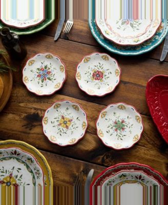 Provence Canape Plates, Set of 4