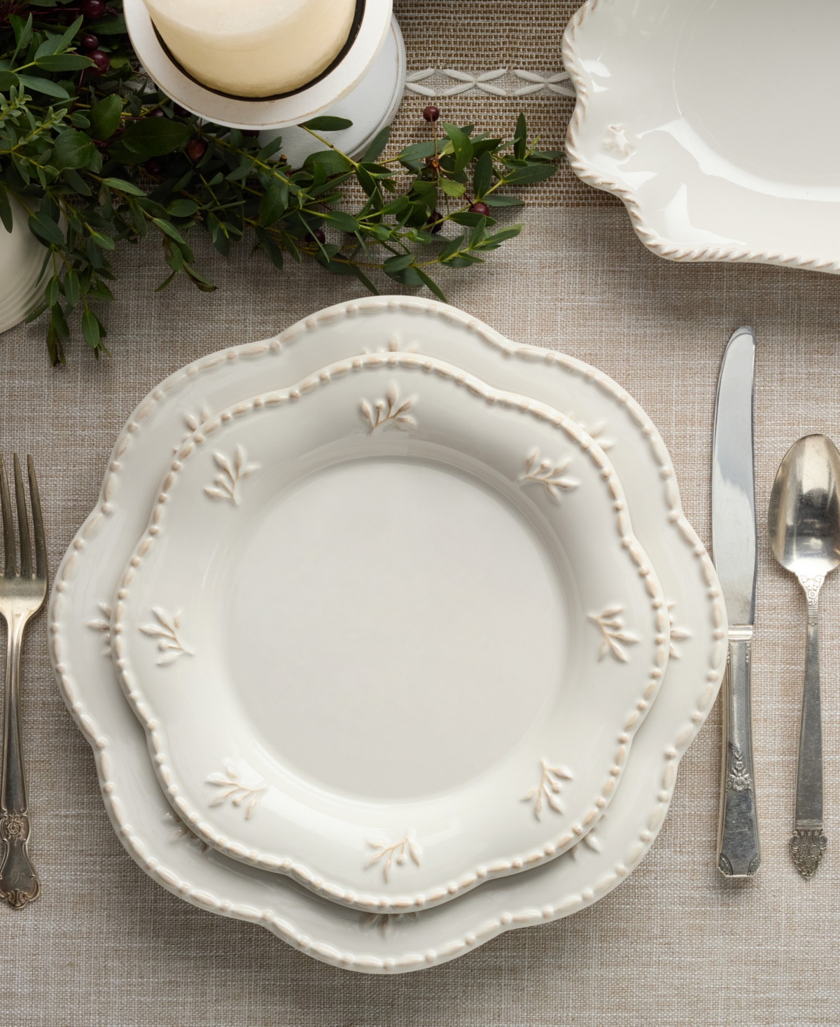 Certified International Heritage Beads Salad Plates, Set of 4, Service For 4