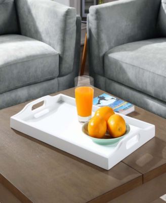 22" Rubberwood Designs2Go Multifunctional Serving Tray