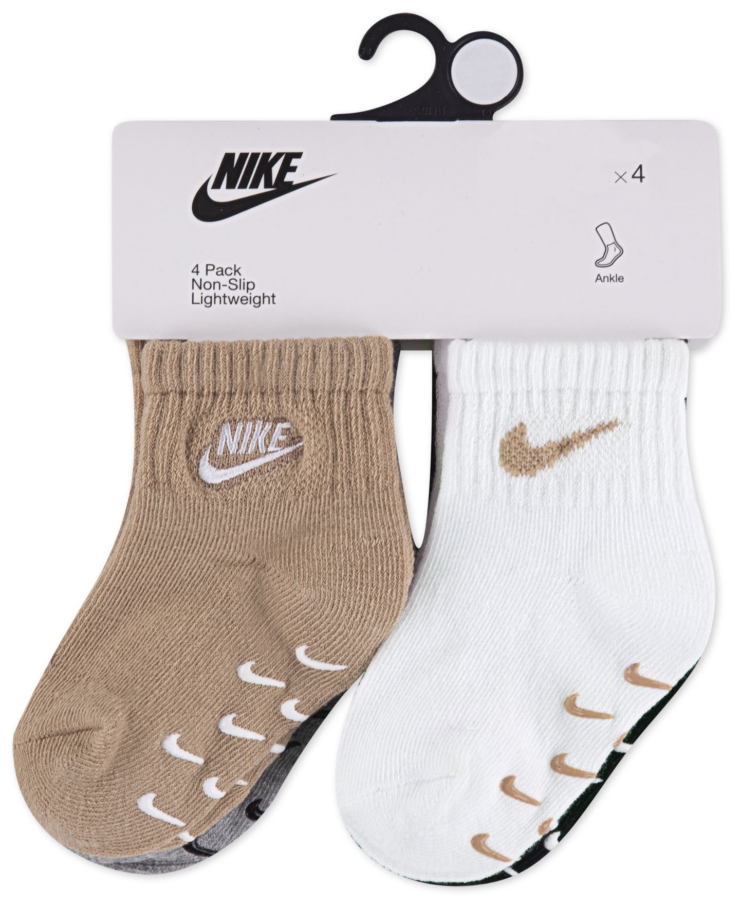 Носки Gripper, с логотипом, 4 шт. — Nike, цвет: Чёрный / Серый — фото 3
