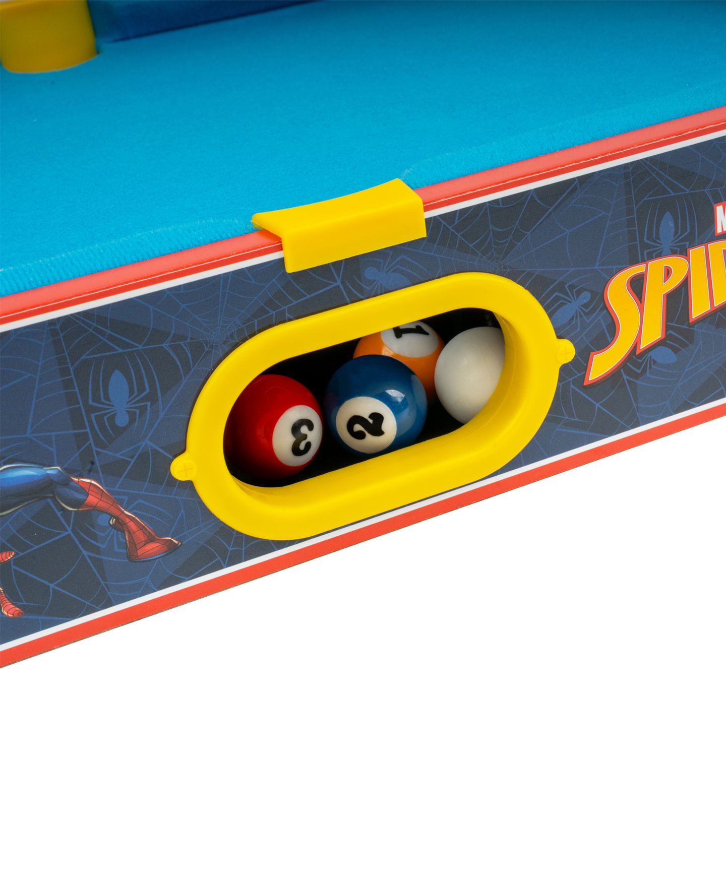 Детская игрушка World Tech Toys Spider-Man Portable Tabletop Pool Table, Ages 3+ — фото 2