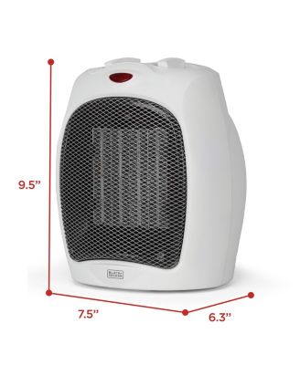 Black and Decker Portable Space Heater, 1500W Small Space Heater with Overheat Protection for Indoor Use