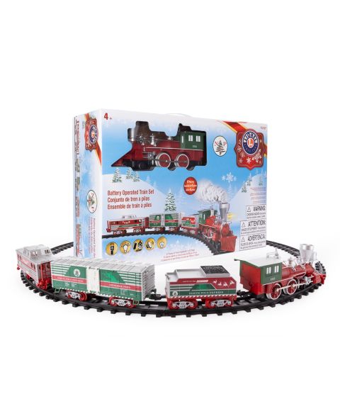 Детские игрушки Lionel North Pole Central Battery-Operated O Gauge Toy Train Set