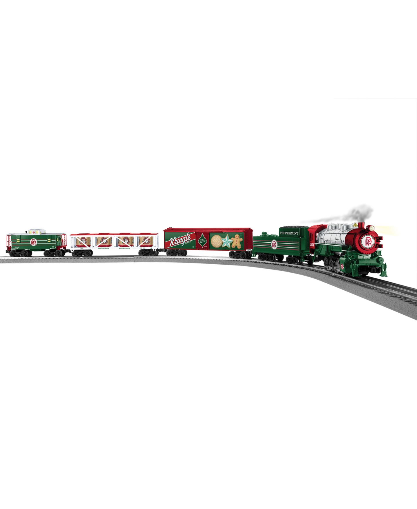 Детские игрушки Lionel O Gauge Peppermint Railroad Christmas Bluetooth 5.0 Train Set — фото 8
