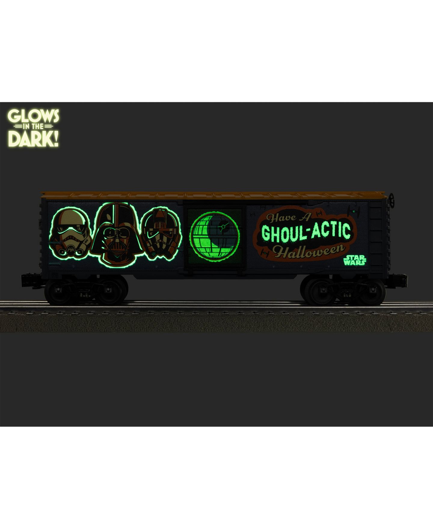 Детская игрушка Lionel O Gauge Star Wars Glow-in-the-Dark Model Train Boxcar — фото 12