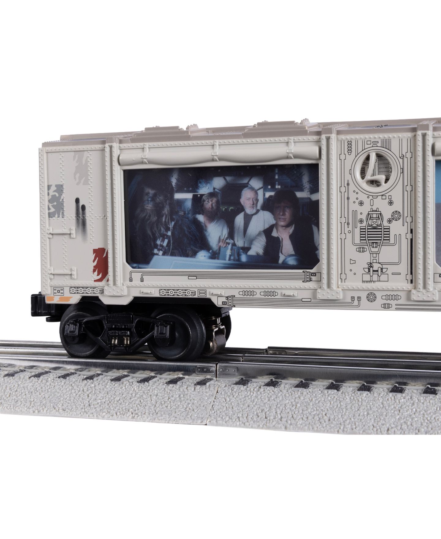 Детские игрушки Lionel O Gauge Star Wars Bluetooth 5.0 LionChief Rebel RS-3 Freight Train Set — фото 14