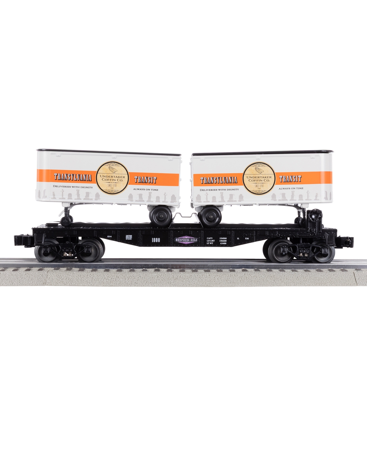 Lionel Whispering Rails O Gauge Model Train Flatcar