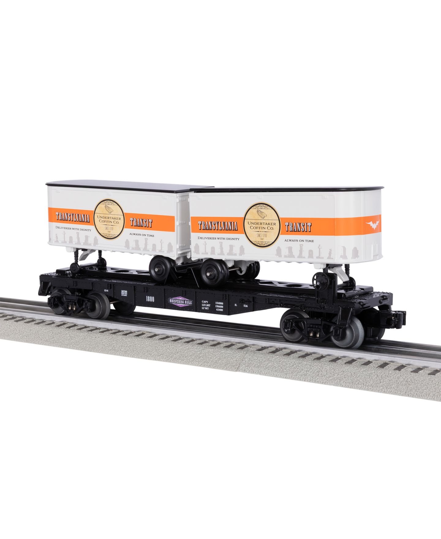 Детская игрушка Lionel O Gauge Whispering Rails Flatcar with Trailers — фото 1