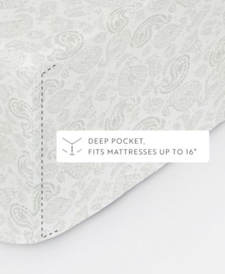 The Farmhouse Chic Premium Ultra Soft Pattern 4-Pc. Sheet Set, California King