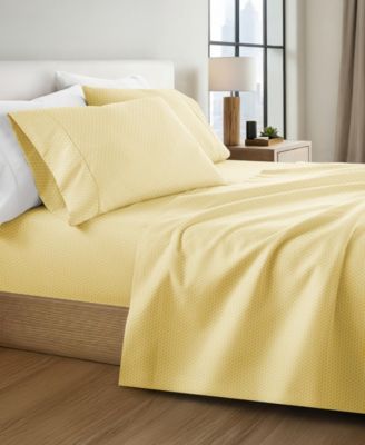 The Farmhouse Chic Premium Ultra Soft Pattern 4-Pc. Sheet Set, California King