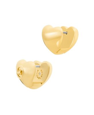 Heart-Shaped Huggie Earrings