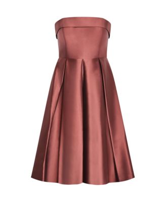 Plus Size Tiffany Strapless Midi Dress