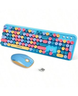 2.4GHz Wireless Keyboard And Mouse Set - Full - Size Keyboard With Switch Button, Compatible With Laptop, PC, Notebook, TV