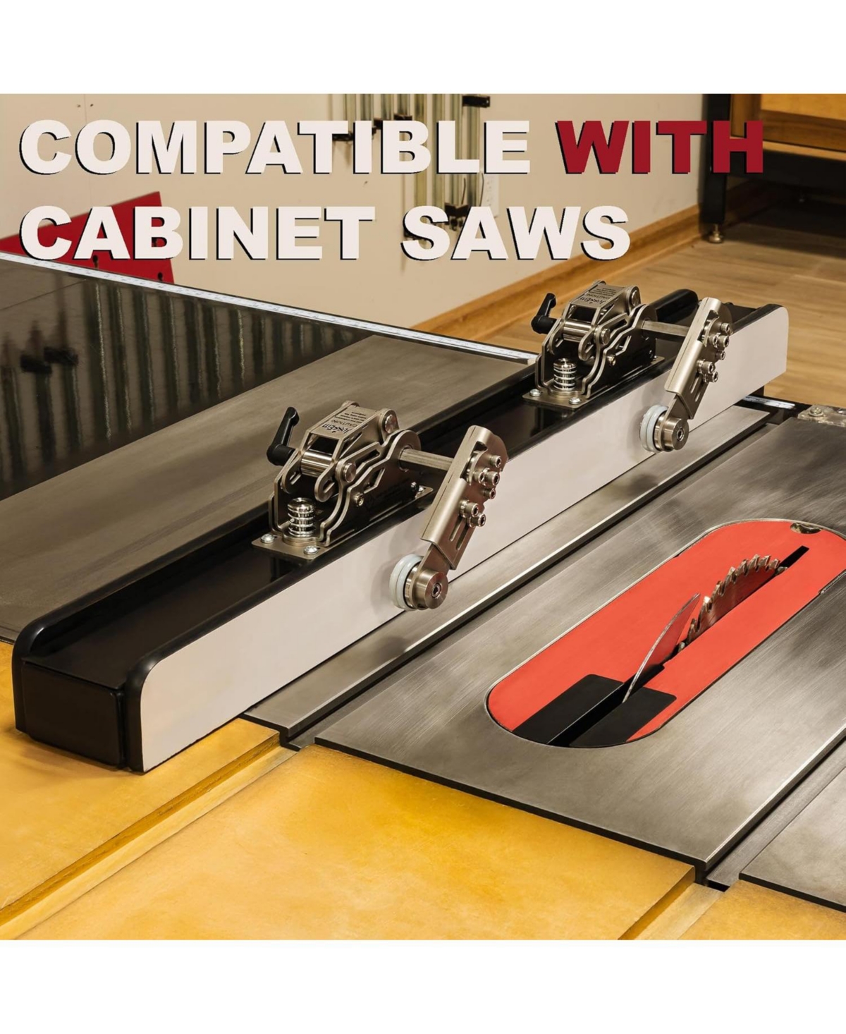 Jessem 04320 Clear Cut Sts Stock Guides Stainless Steel Roller Stock Guides for Table Saws