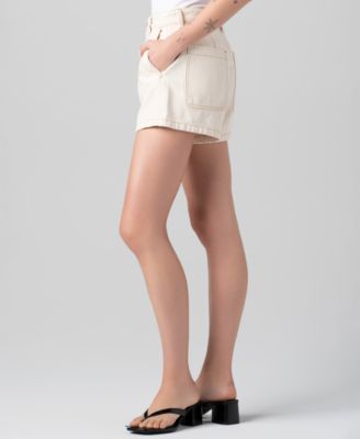 Women's High-Rise Zipper Fly Shorts