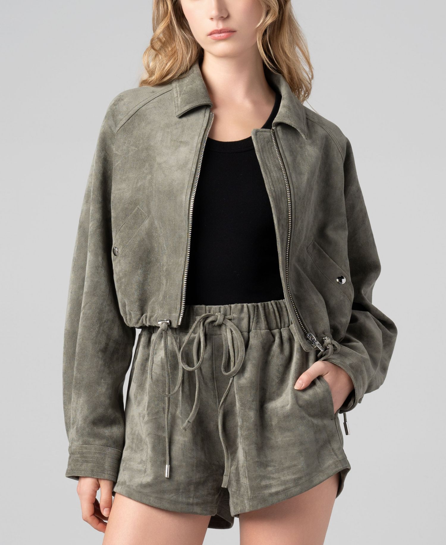 Women's Front Zip Collared Jacket
