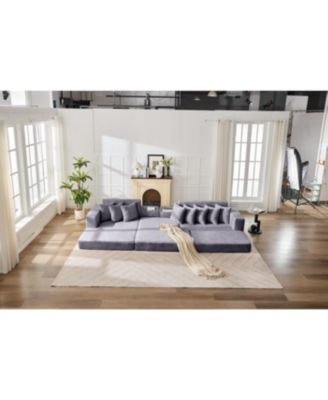 Streamdale Convertible Floor Sofa Bed, Foldable Mattress Cloud Couch for Space Saving