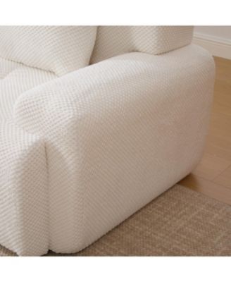 135.4" 6-Piece U-Shaped Sleeper Modular Sectional Sofa Bed Chaise, Ivory