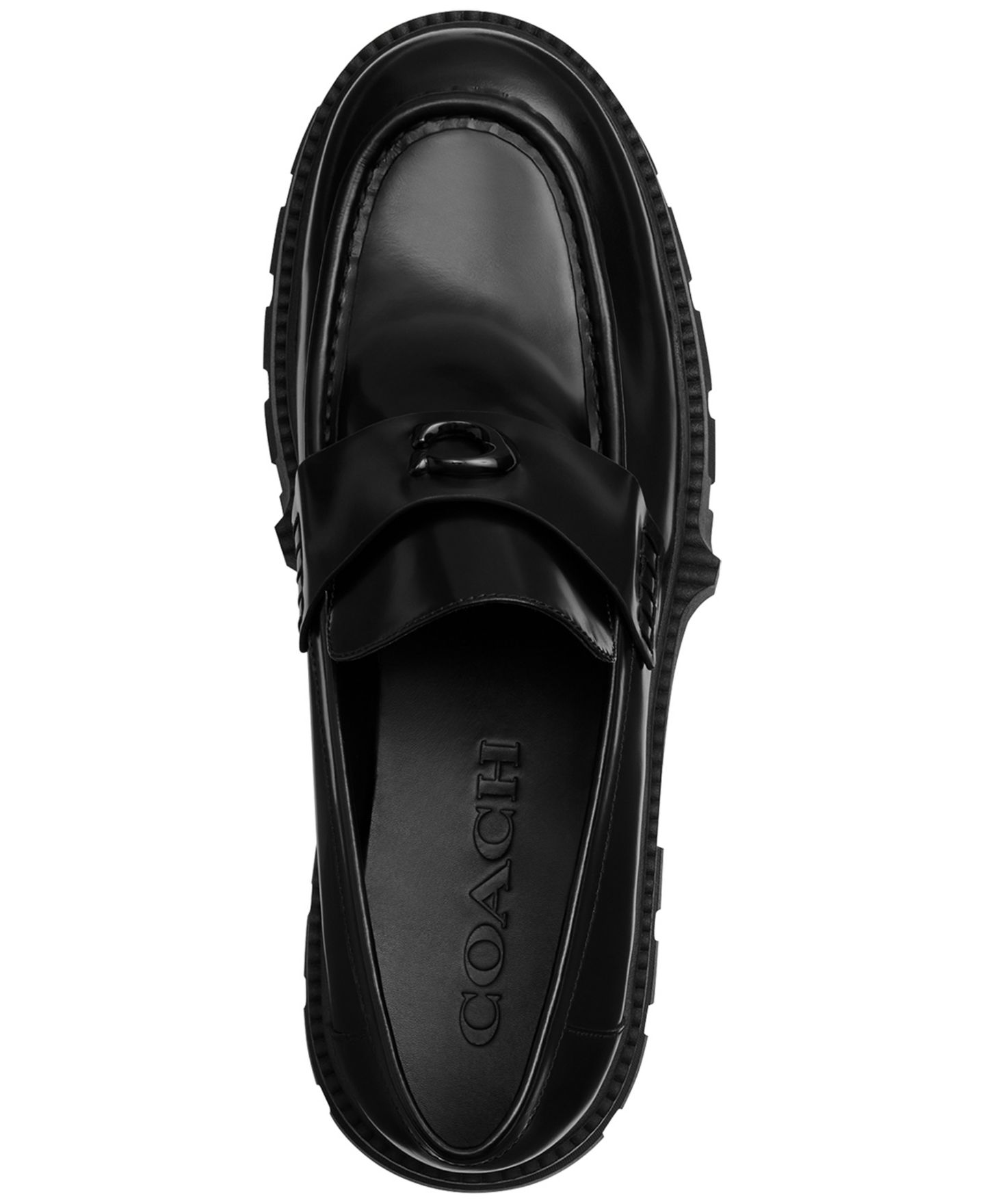 Мужские туфли Coach Platform Slip-On, цвет: Чёрный — фото 4