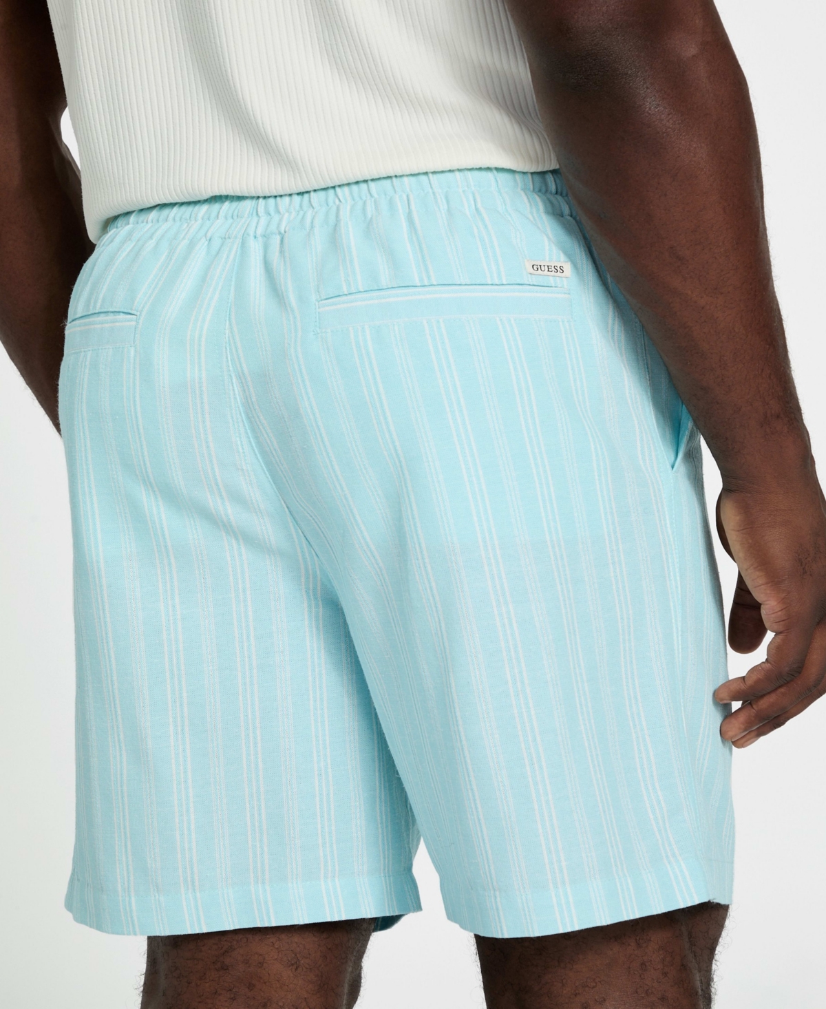 Guess Men's Regular-Fit Fletcher Linen Drawstring Shorts