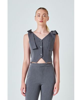 Women's Bow-Tie Strap Vest