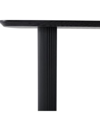 Streamdale MDF black dining table, 67 x 35.4 inch, warm and soft appearance