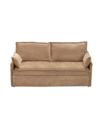 Streamdale Ergonomic Sofa Bed with Storage & Charging - Chenille Convertible Sleeper