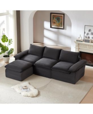 Modern corduroy cloud sofa, freely combinable, comfortable for homes, apartments, offices