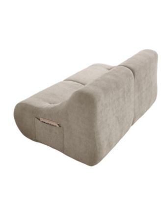 Streamdale Shoes sofa-in-a-Box, Memory Foam 2-Seater Couch, Beige