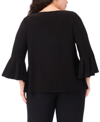 Plus Size Boat Neck Faraj Top