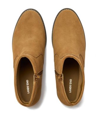 Women's Detailed Suede Zip Ankle Booties