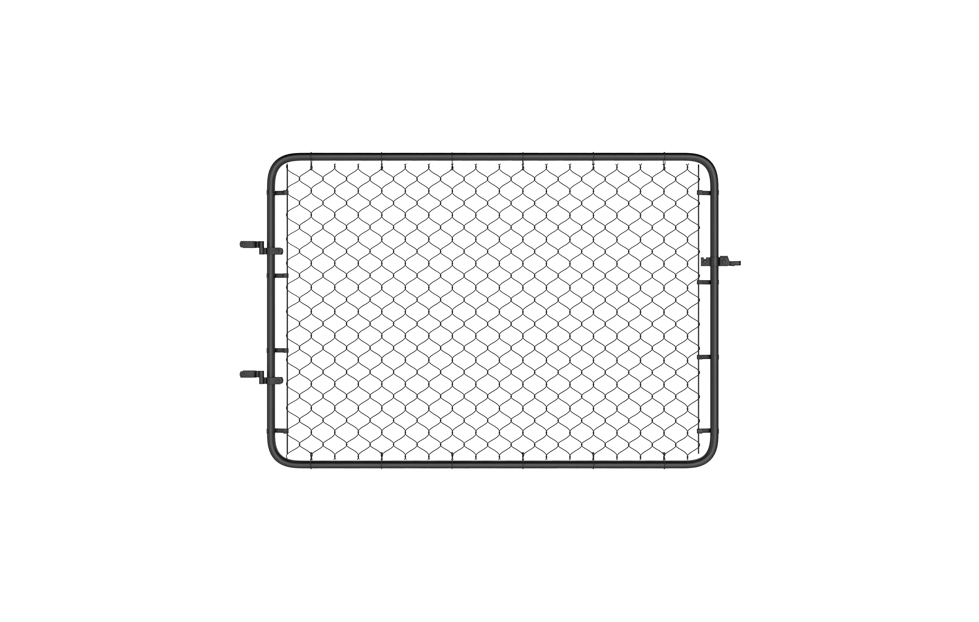 Outsunny Chain Link Fence Gate, Galvanized Steel Garden