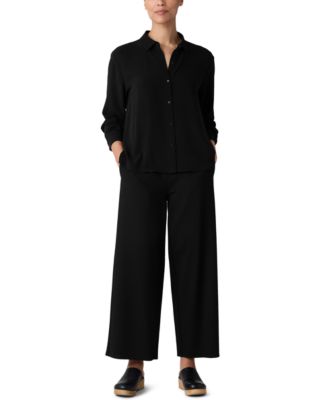 Petite Classic Collar Long-Sleeve Shirt