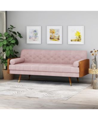 Aidan Mid-Century Modern Tufted Fabric Sofa