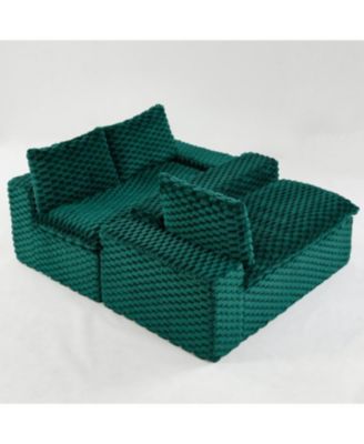 Luxury Green Turtle Velvet Multifunctional Sofa