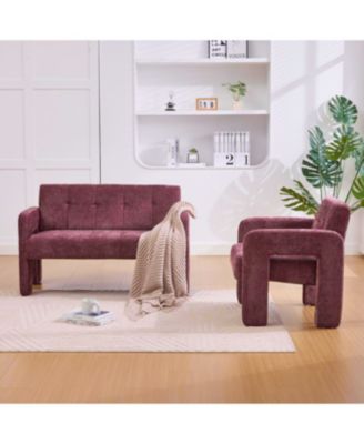 Streamdale Nordic Modern Double Armchair Sofa for Living Room & Bedroom