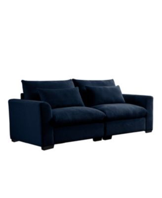 Streamdale Modern 2 Seater Corduroy Sofa with Armrests for Living Room, Blue