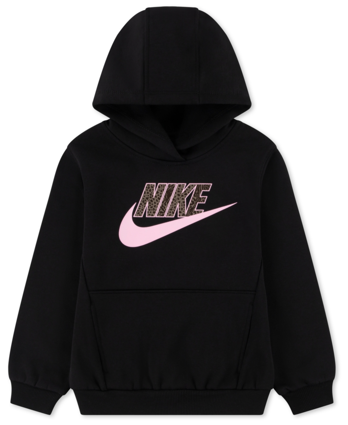 Nike Girls' 2T-6X Wild Warmth Fleece Pull-On Hoodie