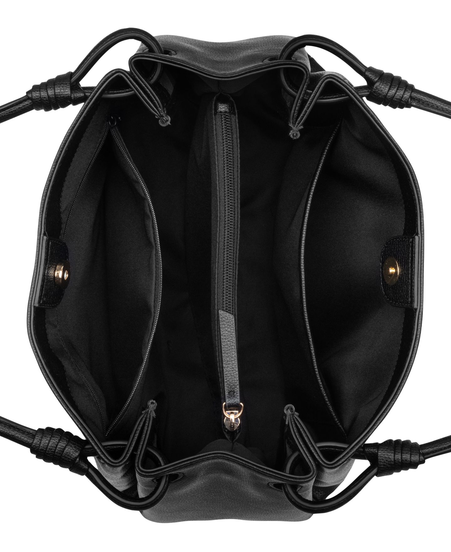 Женская сумка Nine West Dorsey Triple Compartment Large Shoulder, цвет: Чёрный — фото 4