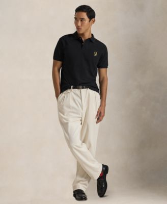 Men's Short-Sleeve Horseshoe Graphic Polo Shirt