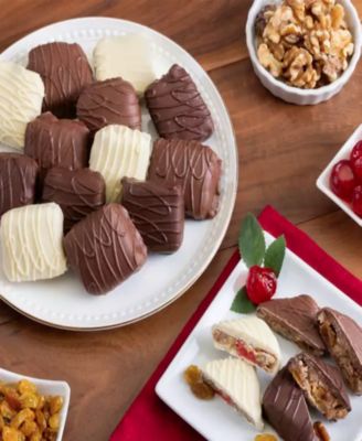 Chocolate Covered Fruitcake Squares Variety Pack, 16 Piece