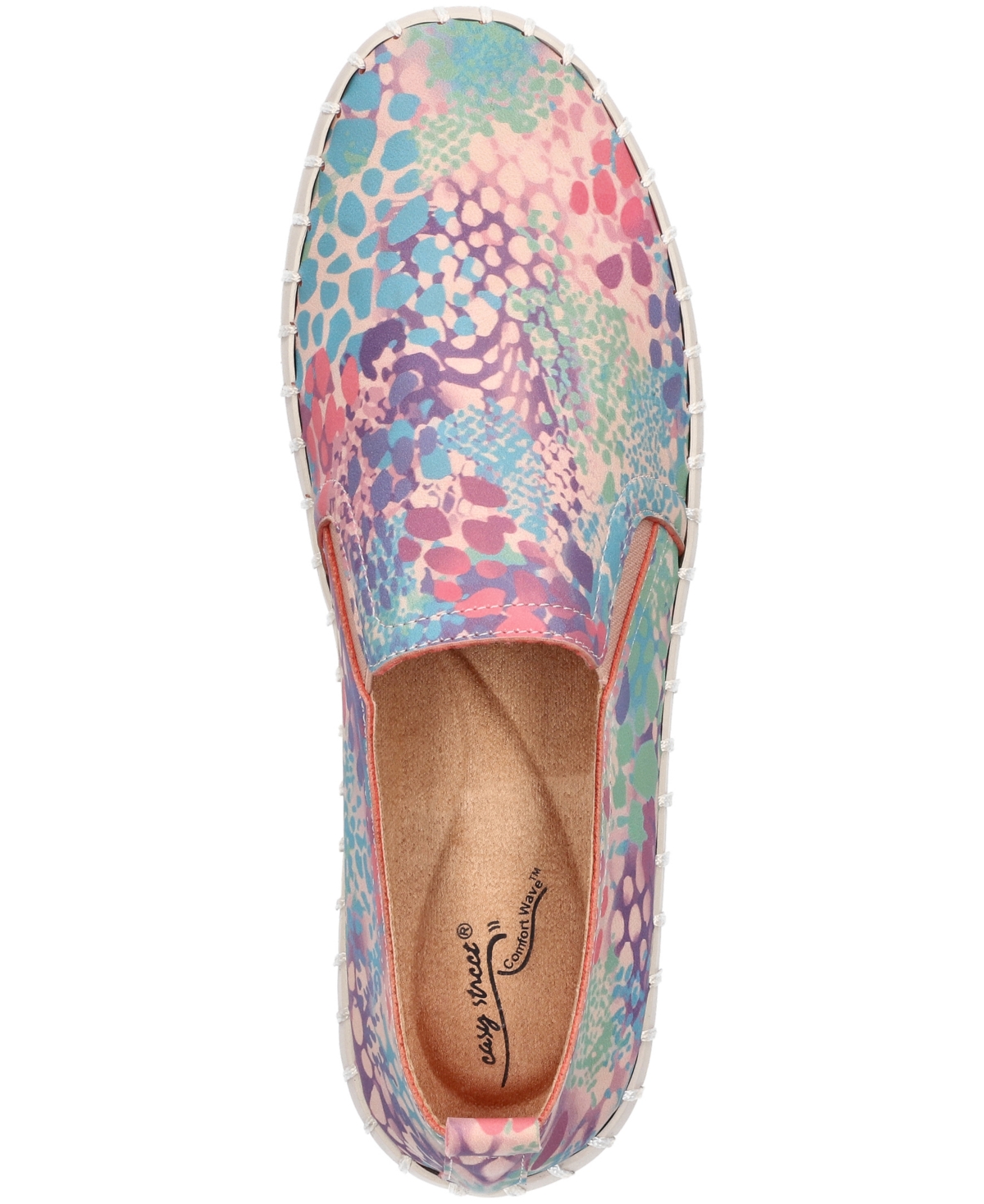 Easy Street Women's Peppy Slip-on Platform Sneakers In Multi