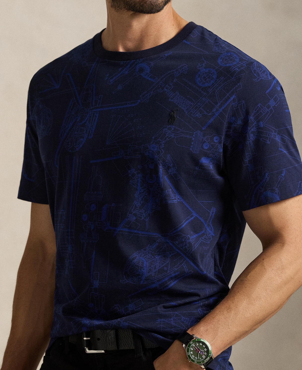 Polo Ralph Lauren Men's Big & Tall Short-Sleeve Printed T-Shirt