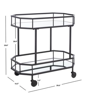 Silva 2 Tier Octagon Bar Cart