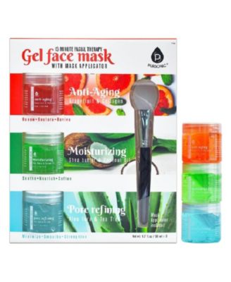 3 Pack Facial Therapy Gel Face Mask With Mask Applicator