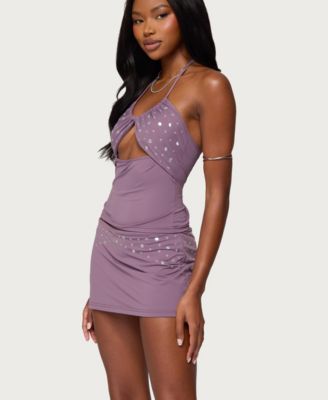 Women's Luana Studded Cut Out Halter Top