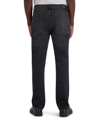 Men's Mid-Rise Logo-Embroidered Bootcut Jeans