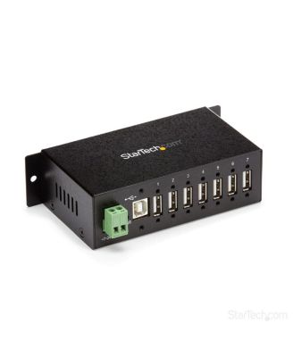 StarTech 7 Port Mountable Rugged Industrial USB Hub