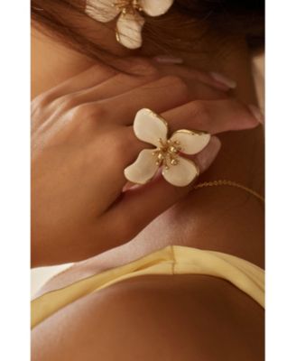 Large Iris Blossom Ring